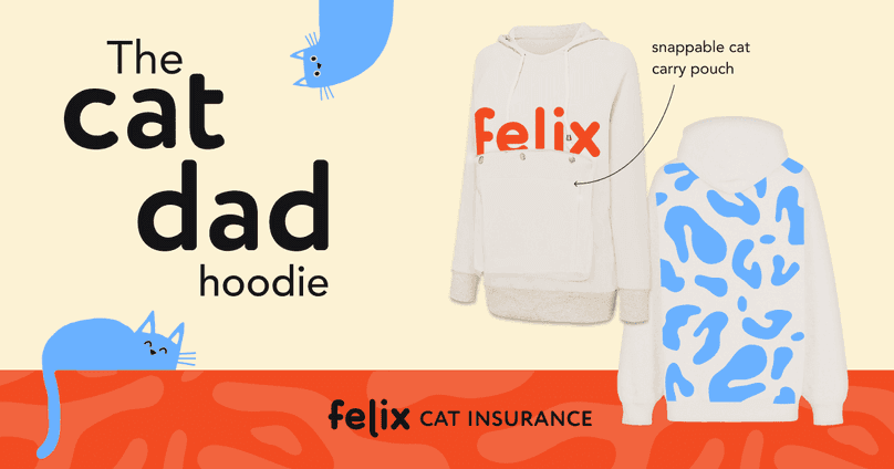 cat dad hoodie design announcement image